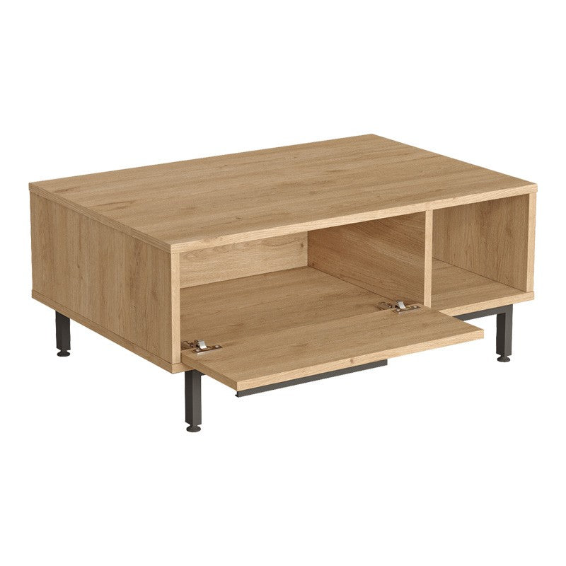 Table basse avec rangement 90x60x37,6 cm