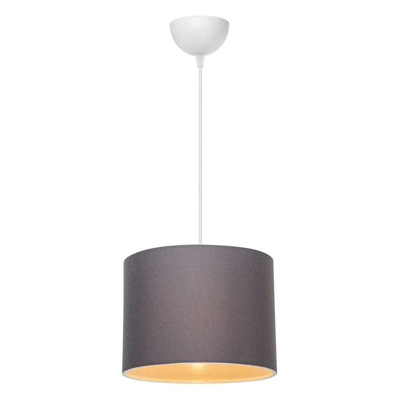 Suspension luminaire Plafonnier Ε27 gris-blanc D22x60cm