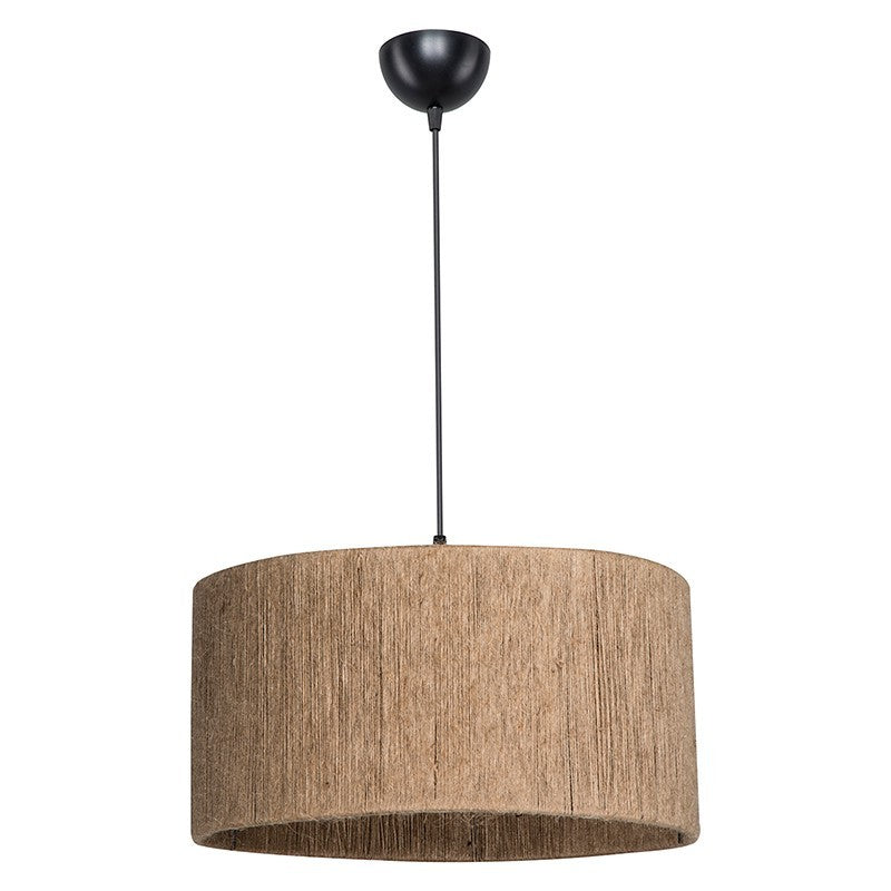 Suspension luminaire Plafonnier Ε27 marron D40x75cm