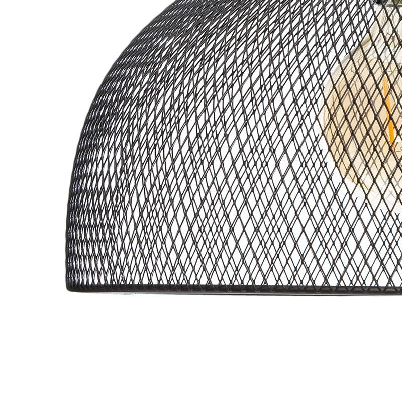Suspension luminaire Plafonnier Sam 27 noir D30x22,5cm