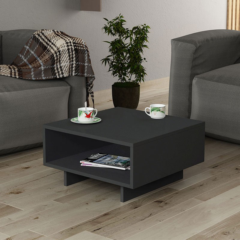 Table basse Hola anthracite 60x60x32 cm