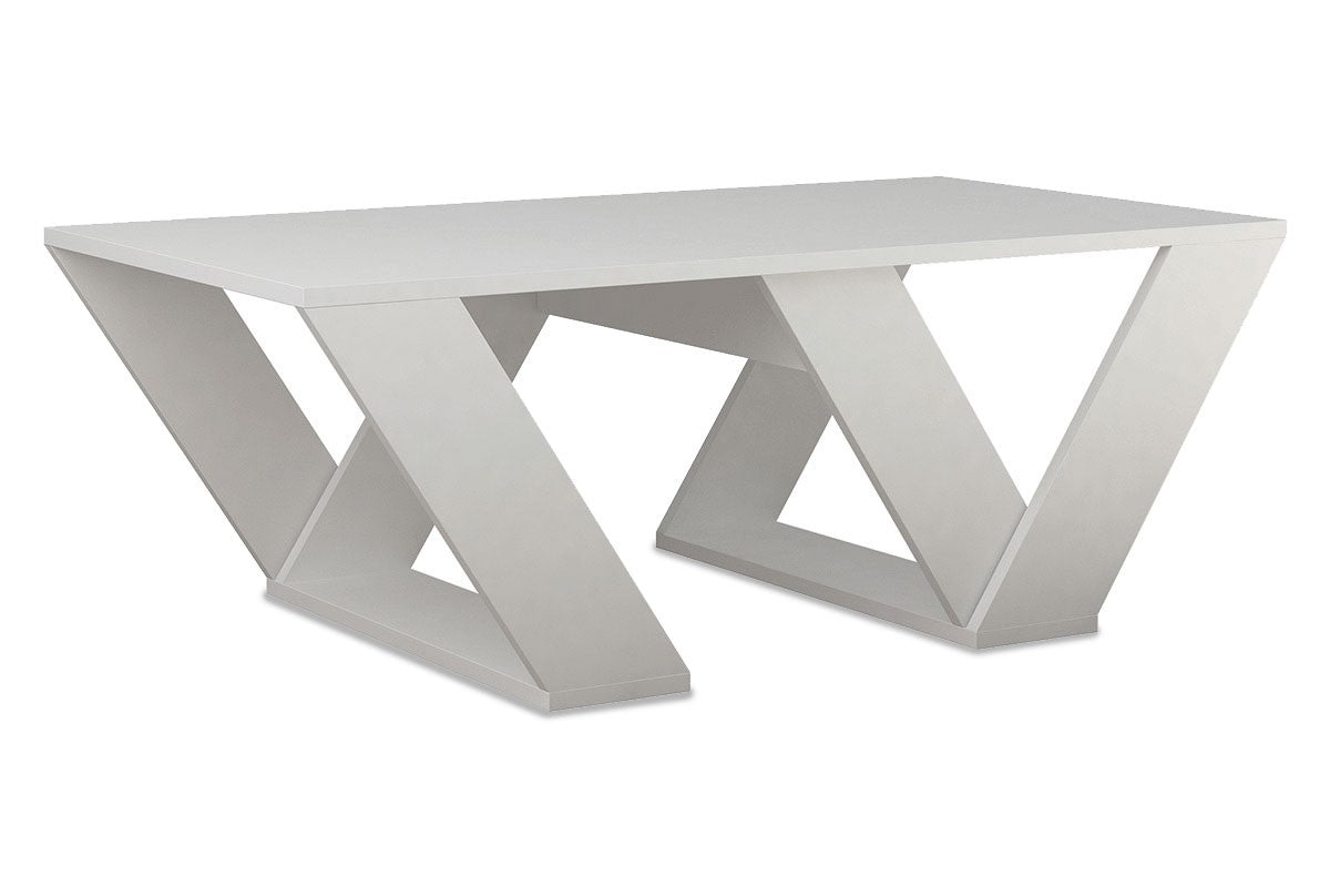 Table basse blanche 110x60x40 cm