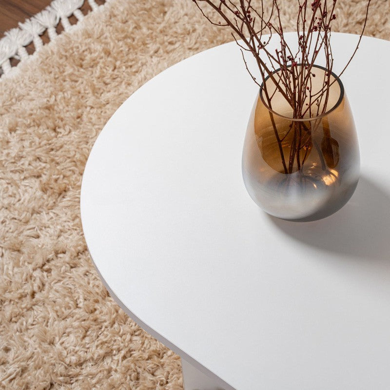 Table basse blanche 119x60x40 cm