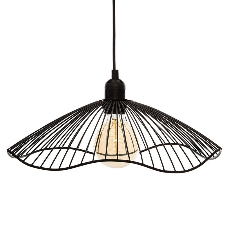 Suspension luminaire Plafonnier Galt Ε27 noir D34x15,5cm