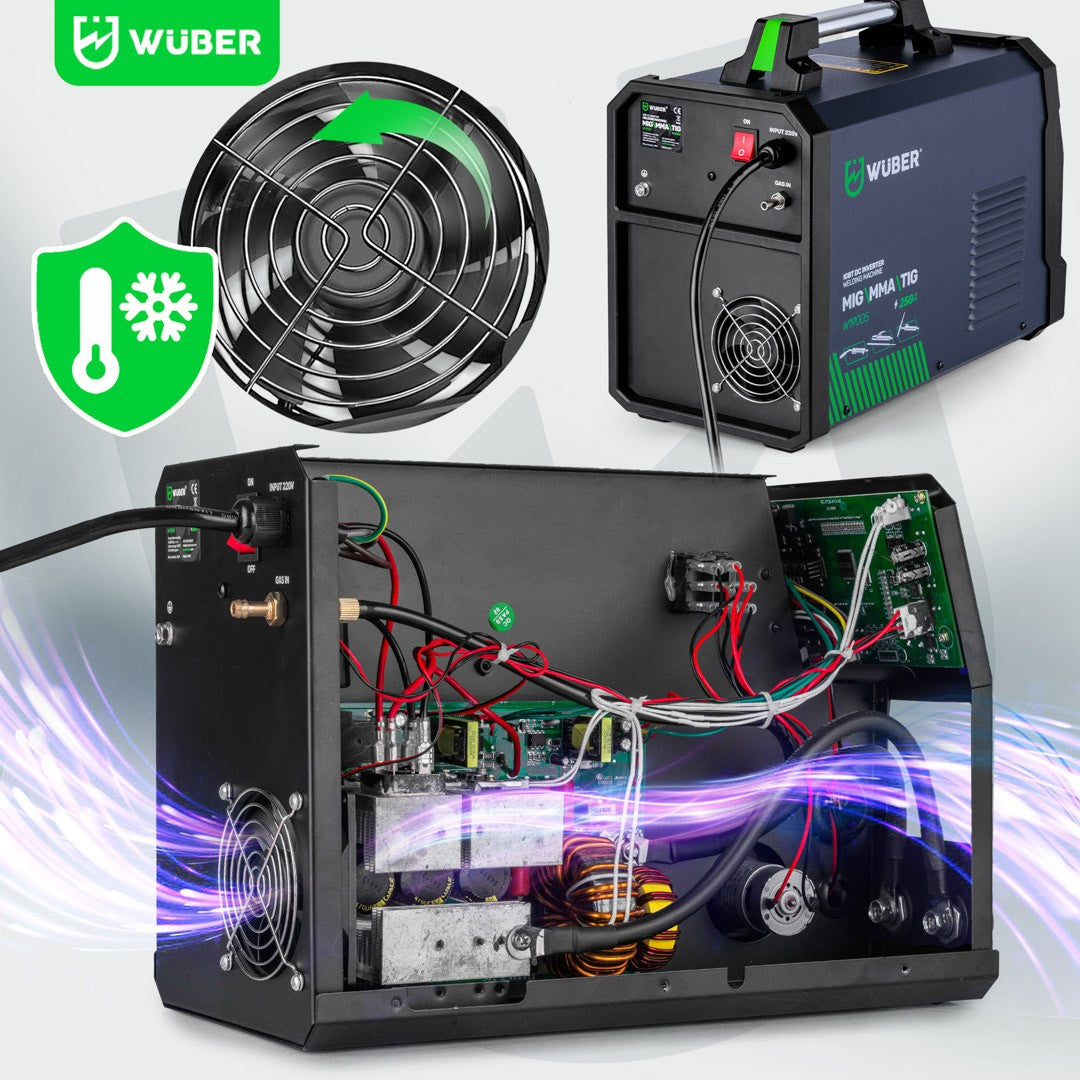 Machine poste à souder à onduleur MIG FLUX MMA TIG MIG/MAG Wuber