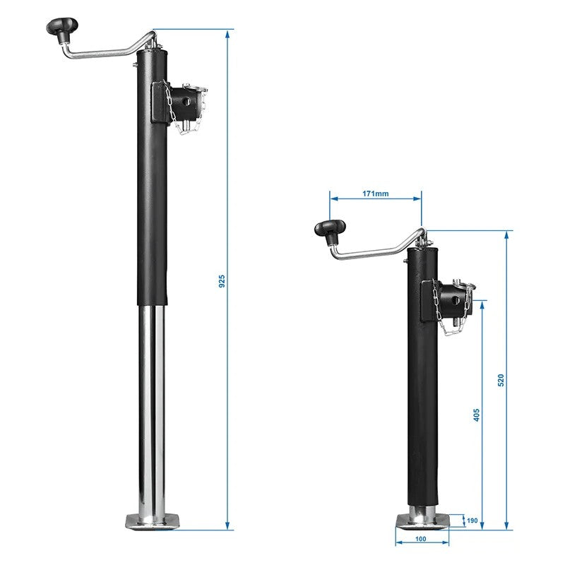 Support de remorque télescopique Heavy Duty TH52/1000 kg