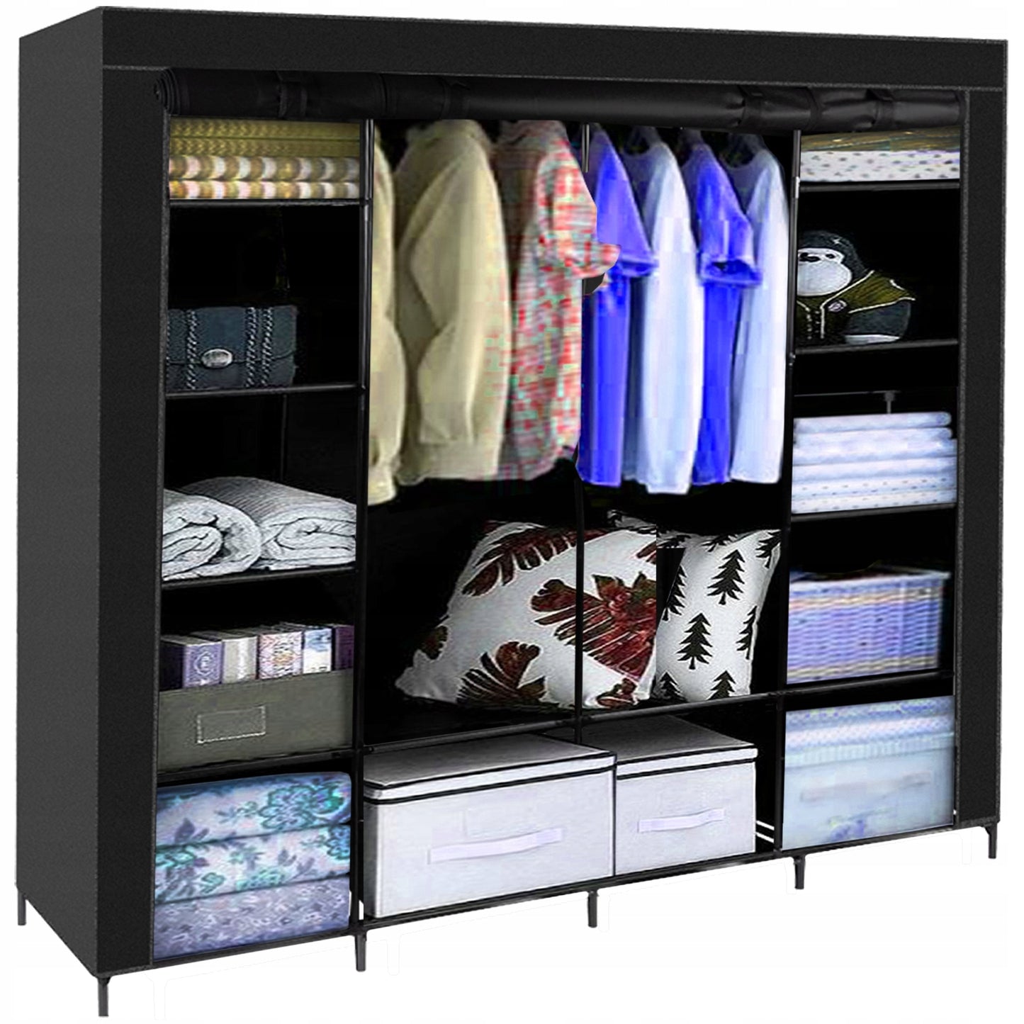 Armoire  penderie pliable en tissu 170x170cm