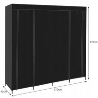 Armoire  penderie pliable en tissu 170x170cm