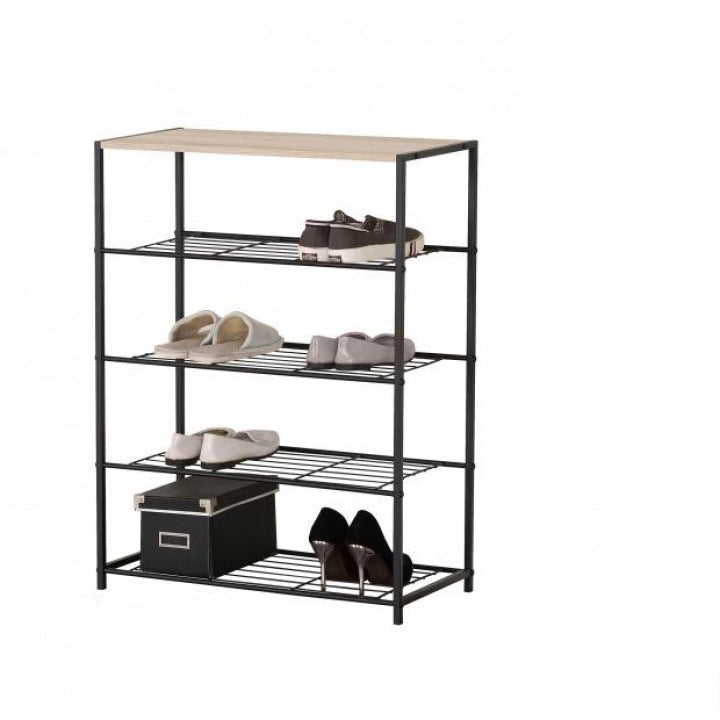 Meuble Etagere Range Chaussures 4 Niveaux 63x30xh83 cm