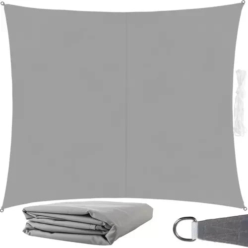 Voile d'ombrage 3x2m - gris etanche