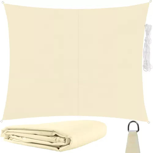 Voile d'ombrage 3x2m - beige etanche