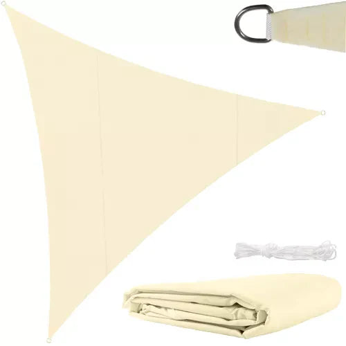 Voile d'ombrage 4x4x4 beige