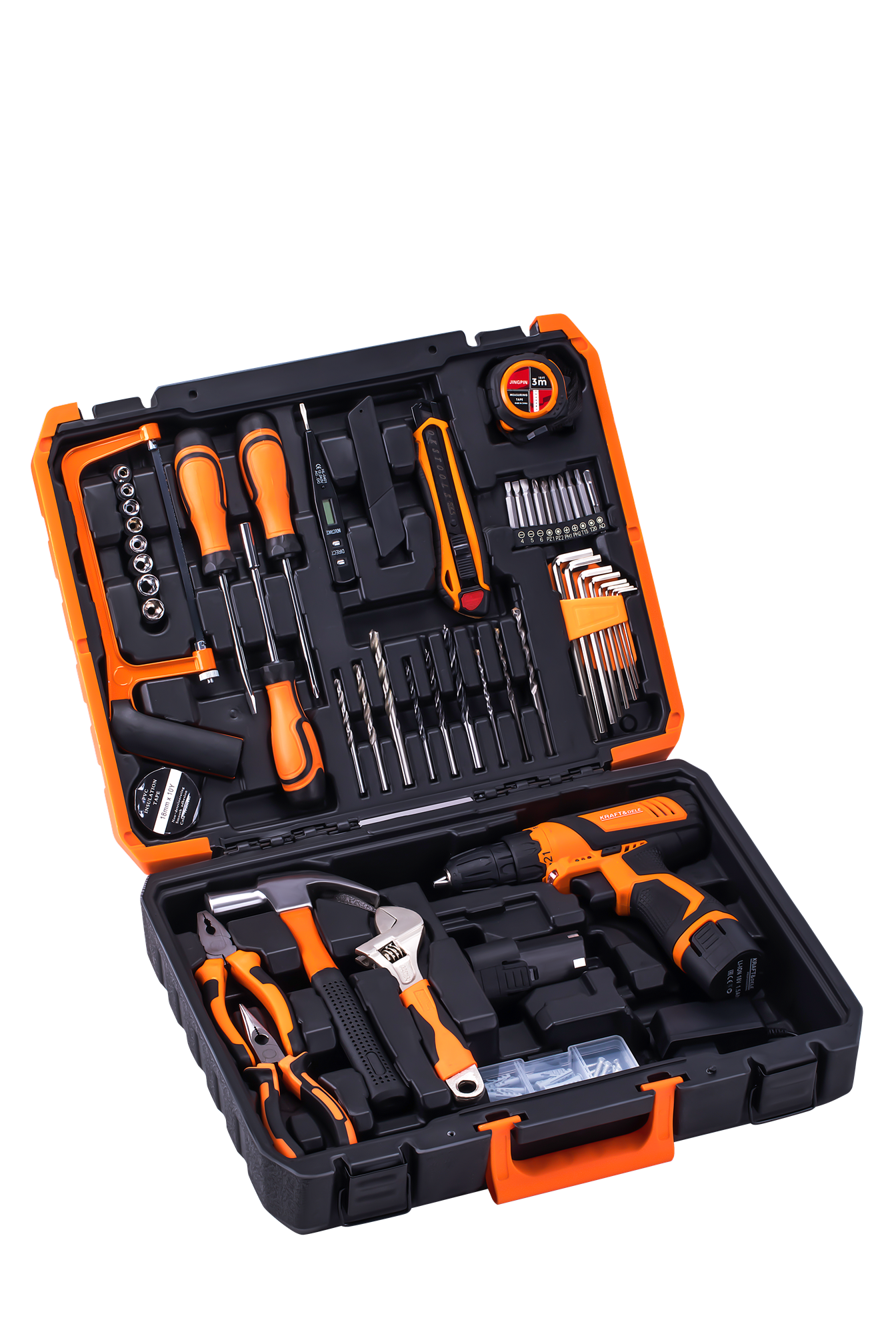 Coffret perceuse-visseuse 18V 1,5Ah + accessoires