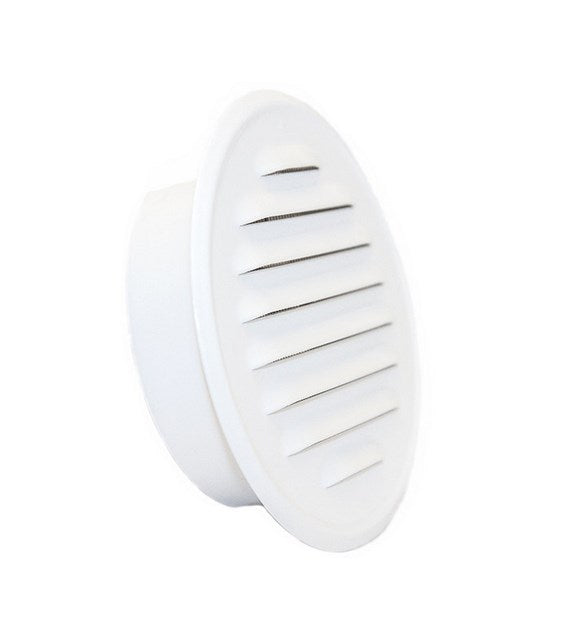 Grille de ventilation aération ronde 150mm blanche