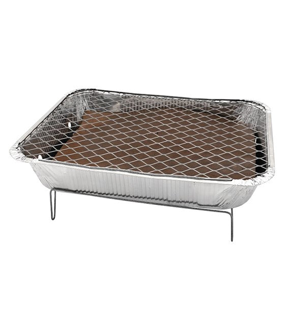 Barbecue portable et jetable avec charbon et petit bois 32 cm