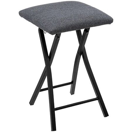 Tabouret Pliant "Confort" 48cm Gris Foncé