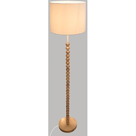 Lampadaire en Bois Design "Nino" 146cm Beige