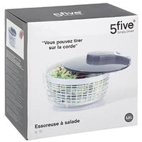 Essoreuse à Salade avec Fil "Wringer" 5,8L Gris