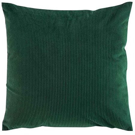 Coussin déco en velours "casual" 40x40cm vert