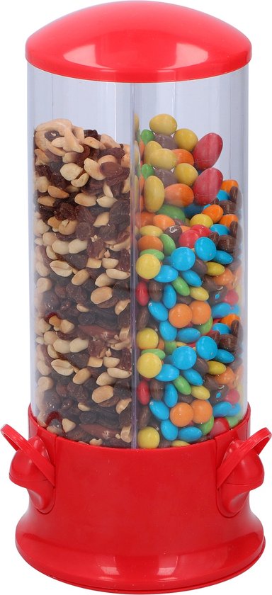 Distributeur de bonbons Alpina à 3 compartiments - sur base rotative  29 x 13 cm