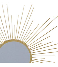 Miroir Mural Design Soleil Gold Home - Doré 60CM