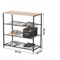 Meuble Etagere Range Chaussures 3 Niveaux 63x30xh63 cm