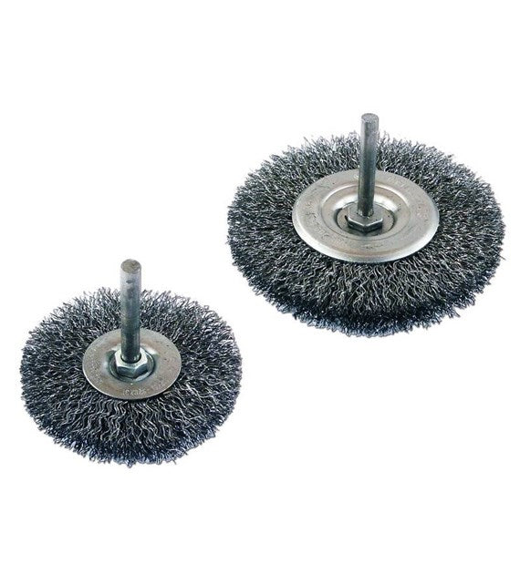 Brosse disque metalique 150 mm avec tige de 6 mm