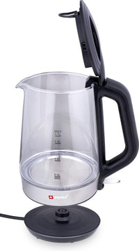 Bouilloire électrique - LED - Verre - Acier inoxydable - Sans fil - 1,7L