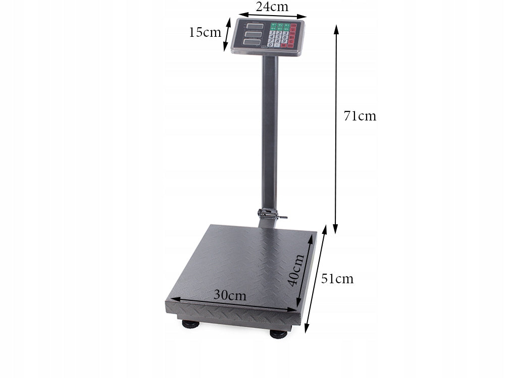 Balance plateforme professionnelle pliable jusqu'à 100 kg avec écran LCD