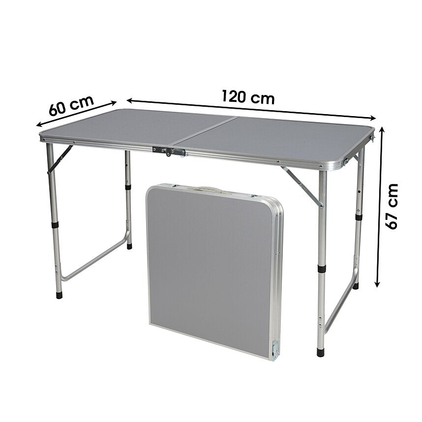 Table D'extérieur Table De Camping Pliable 120x60xh67 cm