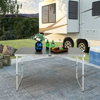 Table D'extérieur Table De Camping Pliable 120x60xh67 cm