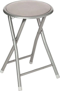 Tabouret pliant PVC taupe