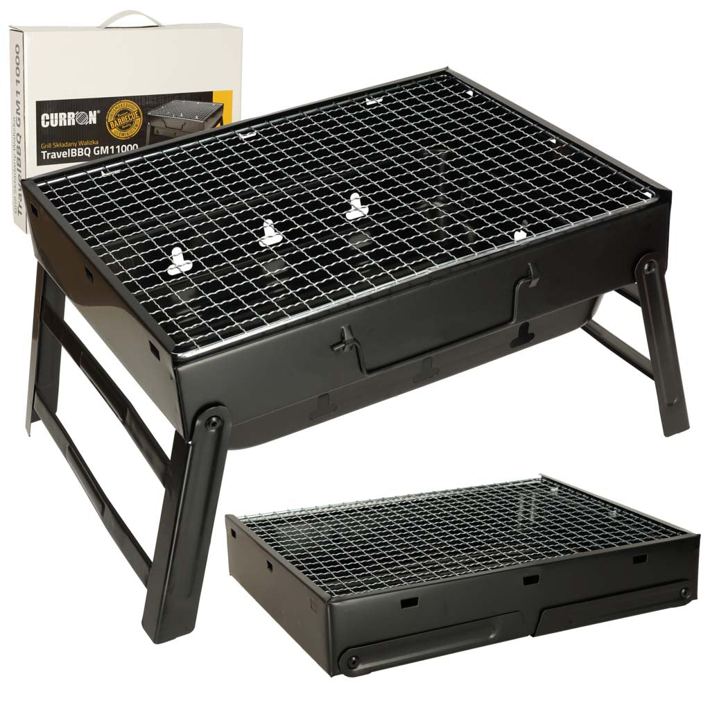 Barbecue charbon portable pliable 42 x 20 x 24 cm