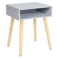 Table De Chevet "niche" 50cm Gris