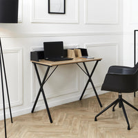 Bureau Industriel Brice - L. 90 X L. 84 Cm - Noir