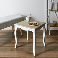 Table D'appoint En Bois "victoria" 45cm Blanc