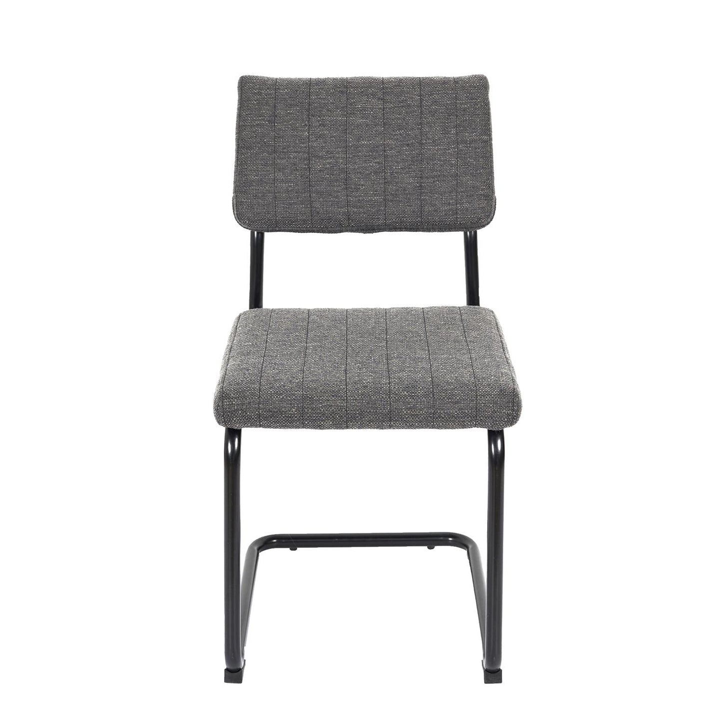 Lot de 2 Chaises Alban gris chiné 56x47x84cm