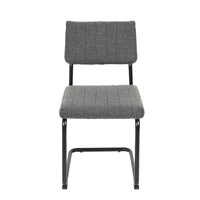 Lot de 2 Chaises Alban gris chiné 56x47x84cm