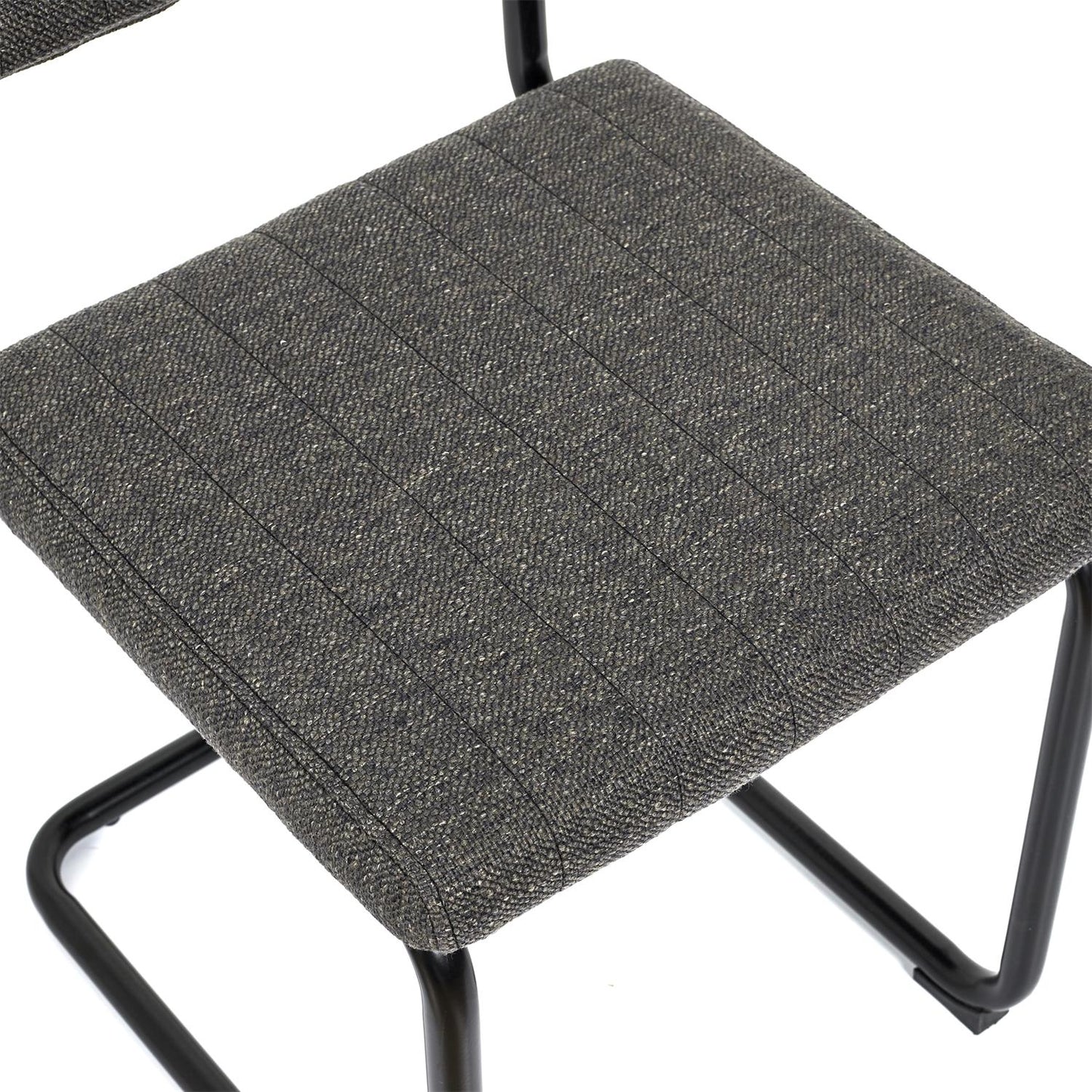 Lot de 2 Chaises Alban gris chiné 56x47x84cm