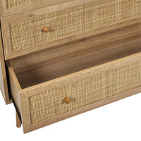 Commode En Bois 3 Tiroirs "bali" 90cm Naturel