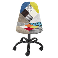 Chaise de bureau patchwork 55,5x91x44cm