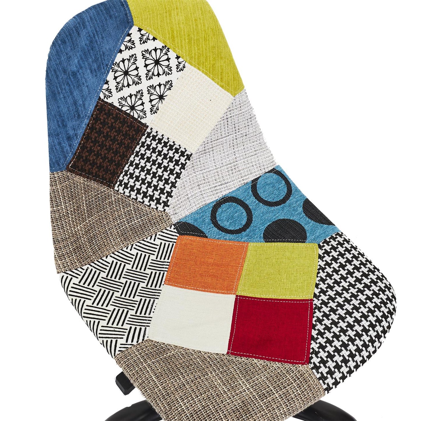 Chaise de bureau patchwork 55,5x91x44cm