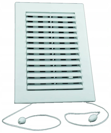 Grille de ventilation aération pour store en corde 14x21 blanc