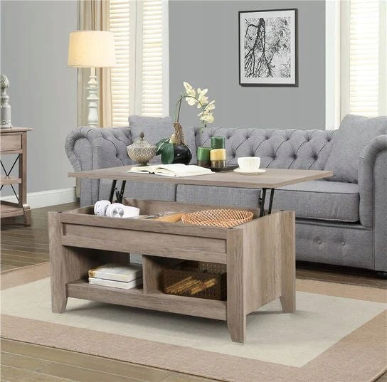 Table basse rectangulaire Gray 98 x 50 x 41,8 cm nuances de gris