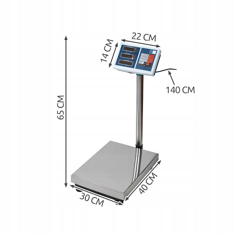 Balance plateforme professionnelle  jusqu'à 100 kg Affichage LCD