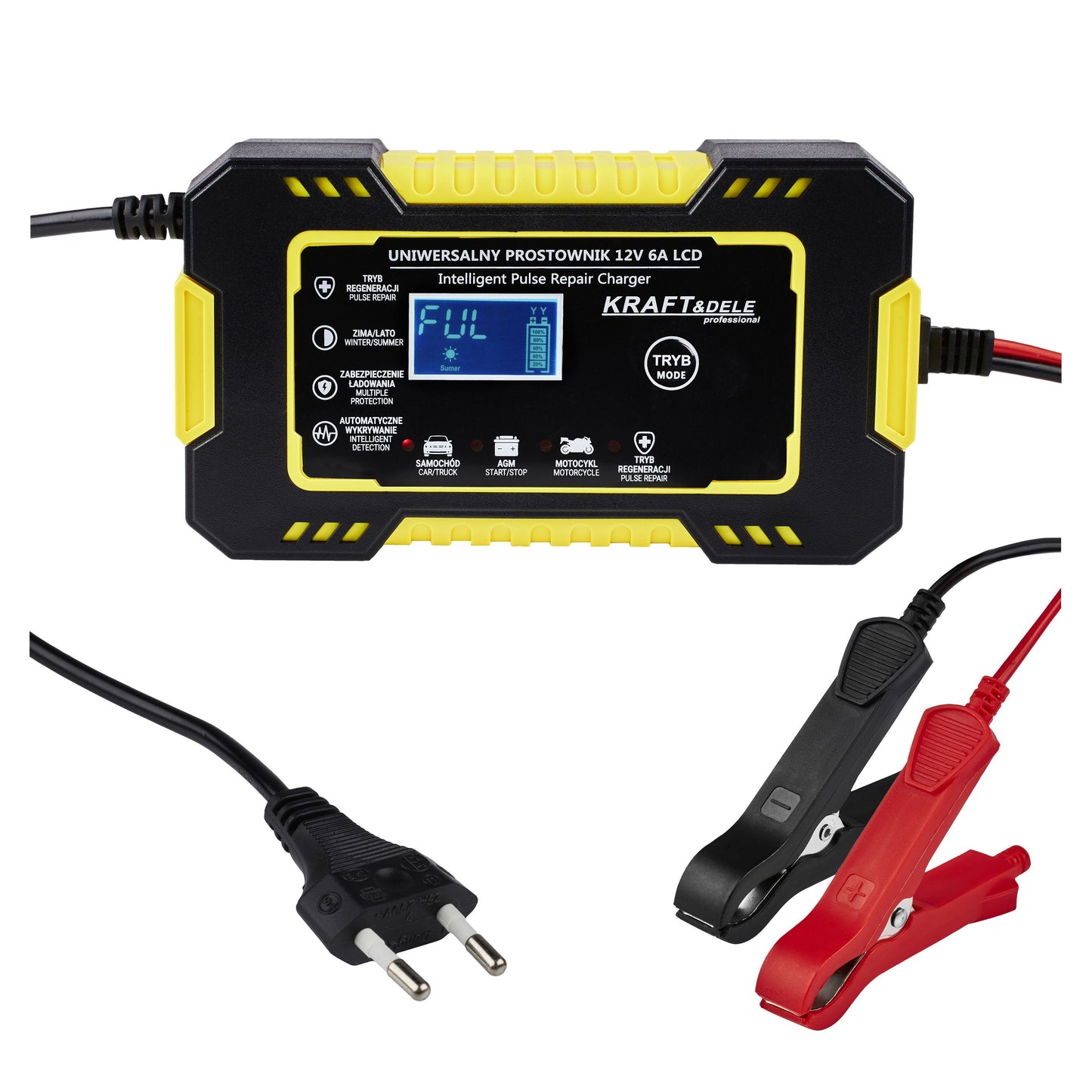Chargeur de batterie automatique LCD 12V / 6A