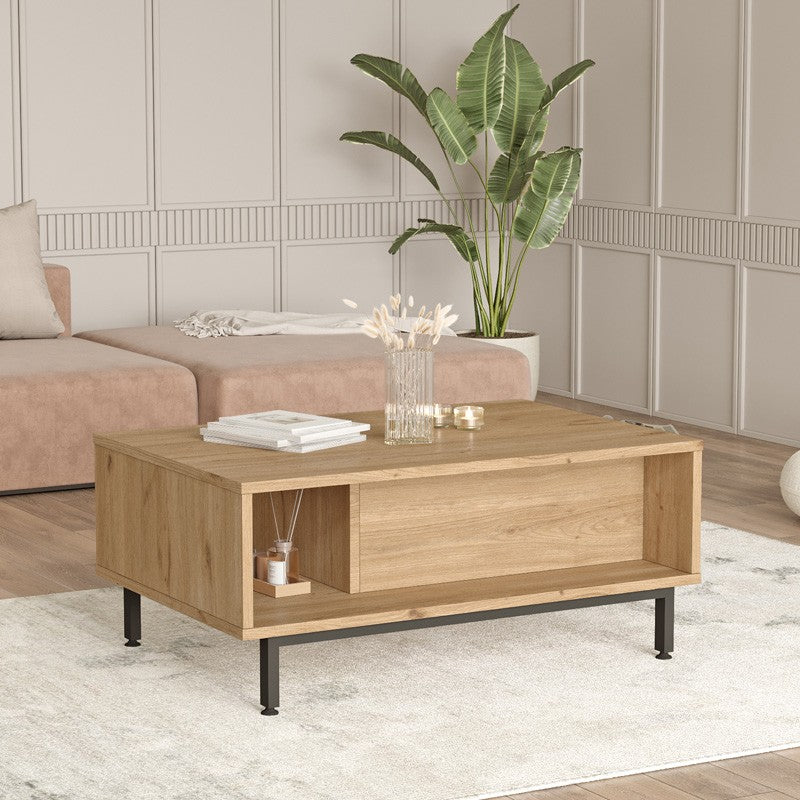 Table basse avec rangement  90x60x37,6 cm