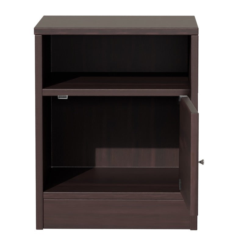 Table de chevet en bois  avec un tiroir marron 40x40x50 cm