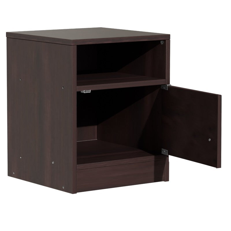 Table de chevet en bois  avec un tiroir marron 40x40x50 cm