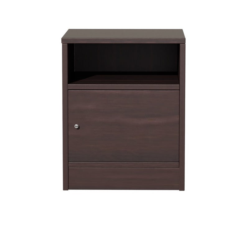 Table de chevet en bois  avec un tiroir marron 40x40x50 cm